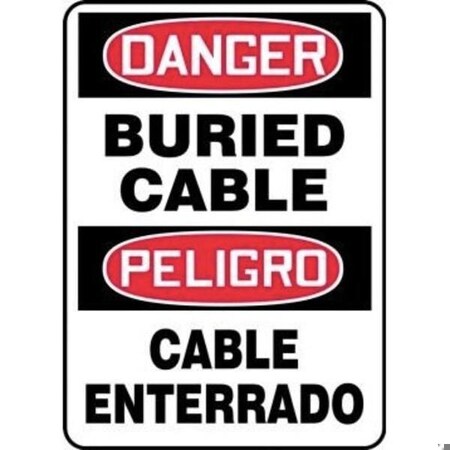 Accuform BILINGUAL OSHA DANGER Safety Sign HIGH SBMELC077XP